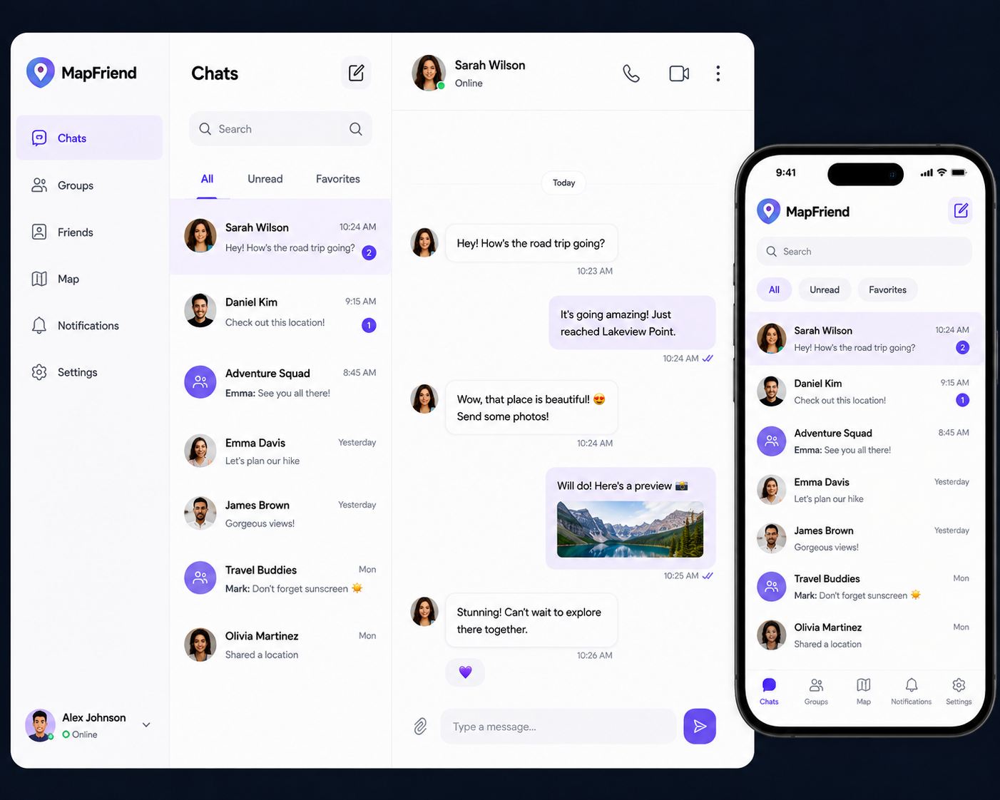 MapFriend is a location-driven social app